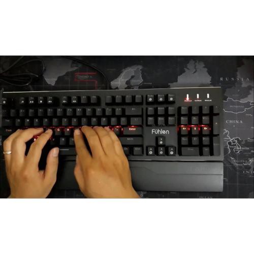 Bàn phím cơ  Gaming Fuhlen Eraser - Fuhlen E, Blue Switch, Led Rainbow 7 màu Xem (7:27) BH 24Thang