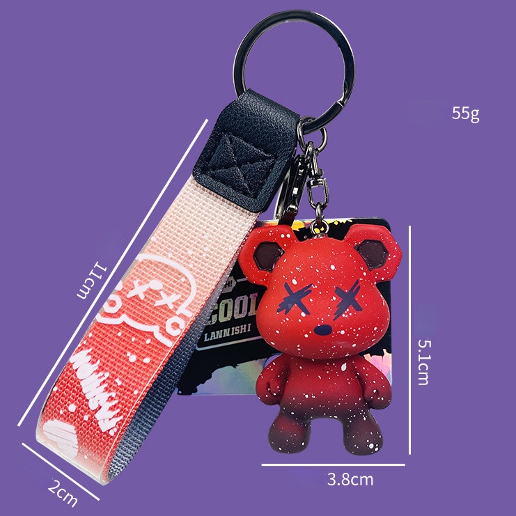 Móc Khóa Hình Gấu Hoạt Hình Đáng Yêu