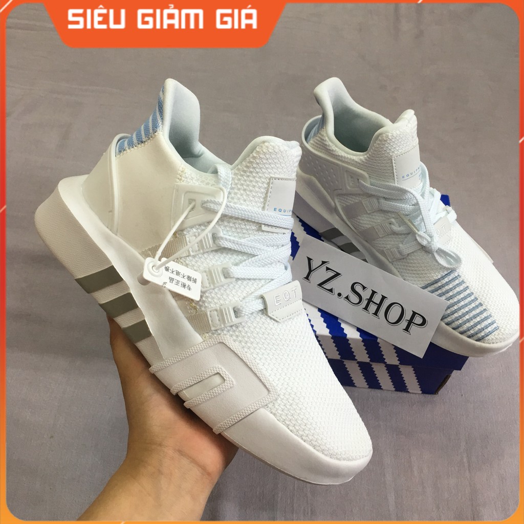 Giày Sneaker, Giày Thể Thao EQT Trắng Xanh Dương Nam Nữ Cao Cấp