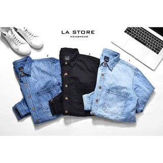 Áo khoác/Sơmi denim đen
