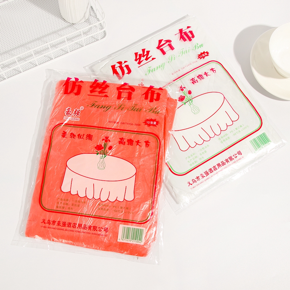 Bộ 10/50/100 Khăn Trải Bàn Bằng Nhựa Dùng Một Lần Cho Nhà Bếp/Tiệc Cưới/Sinh Nhật