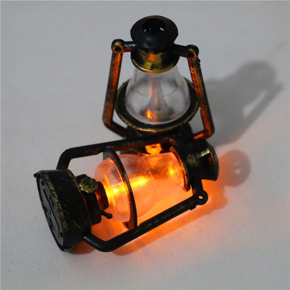 Đèn dầu mini nhiều kiểu dáng tùy chọn phong cách cổ điển tỉ lệ 1:12 dành cho trang trí nhà búp bê