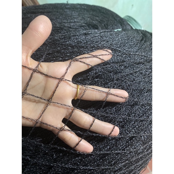 { Khổ rộng 2m} Lưới cước rào gà , làm giàn leo,  quây vườn { lứoi màu xanh)