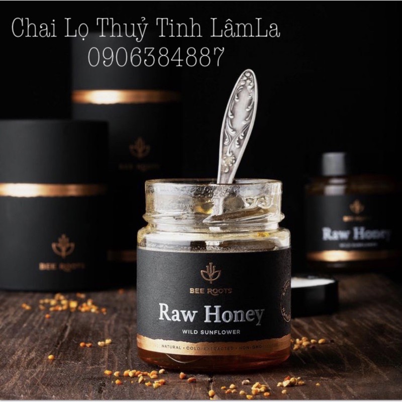 Hàng Mới Về | Hũ Thuỷ Tinh Dáng Cao Nắp Thiếc Dày 100ml | Đựng thực phẩm , gia vị , mật ong