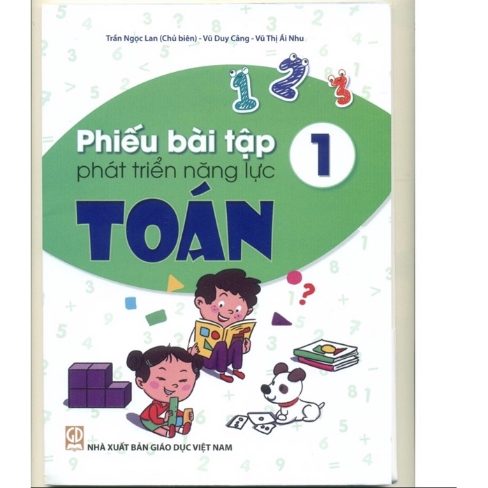 Sách - Phiếu bài tập phát triển năng lực Toán lớp 1 - NXB Giáo dục