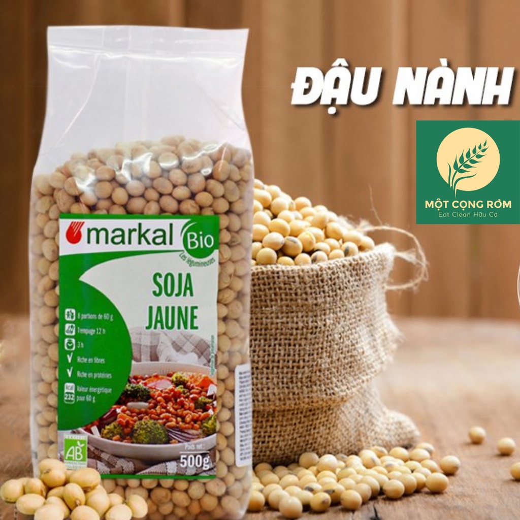 Đậu nành nguyên hạt hữu cơ Markal 500g Pháp | Một Cọng Rơm