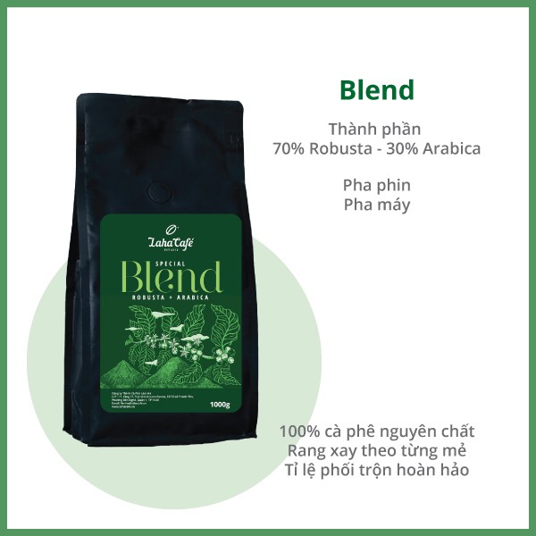 Cà phê Special Blend 500g (Nguyên hạt/ Xay bột), phối trộn tỉ lệ hoàn hảo giữa Arabica và Robusta