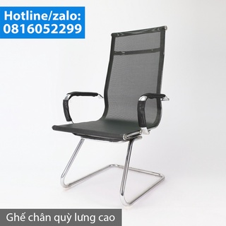 Ghế lưới chân quỳ cao và lưng thấp, ghế lưới văn phòng, chơi game, khung thép siêu bền, lưng lưới chắc chắn