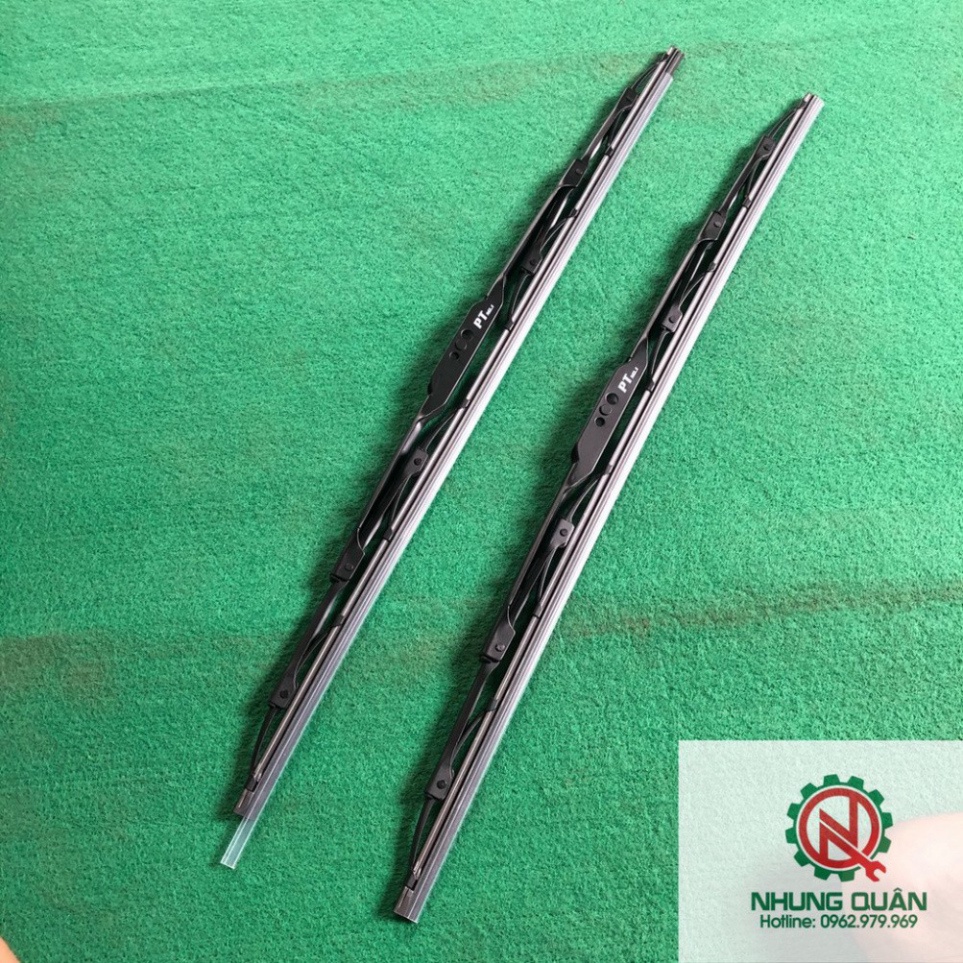 Chổi Gạt Mưa Khung Thép PT Chính Hãng Cao Cấp Dài 40-60cm