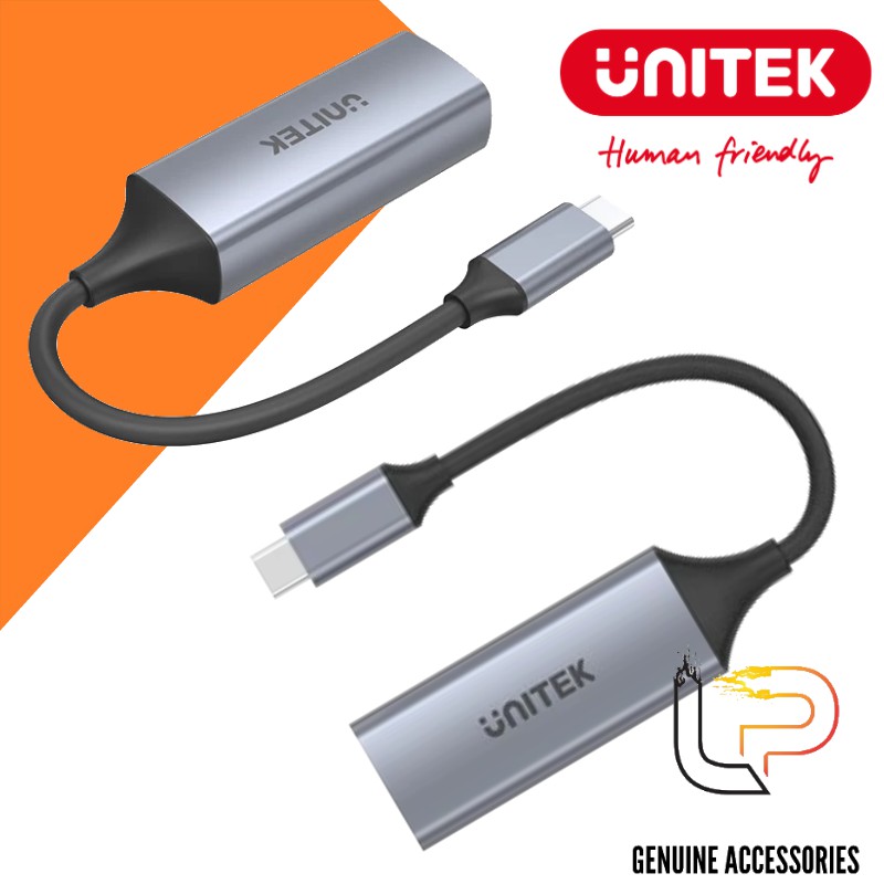 CÁP CHUYỂN USB TYPE-C RA LAN UNITEK U1312A - USB-C to Gigabit Ethernet 5Gbps Aluminium Adapter