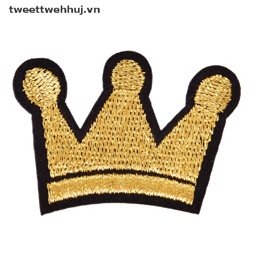 Sticker Ủi Thêu Hình Vương Miện Xinh Xắn