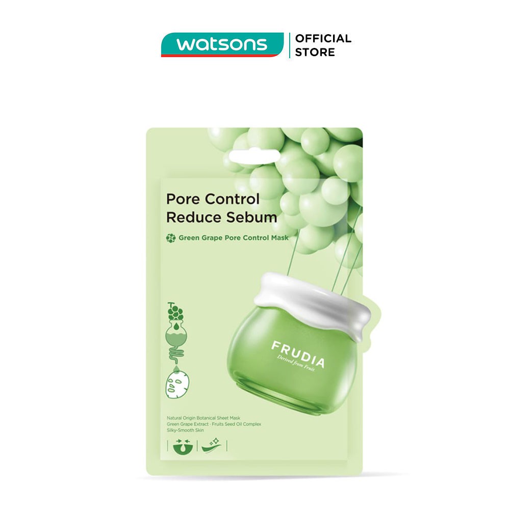 Mặt Nạ Dưỡng Frudia Green Grape Pore Control Mask Se Khít Lỗ Chân Lông Chiết Xuất Nho Xanh 20ml