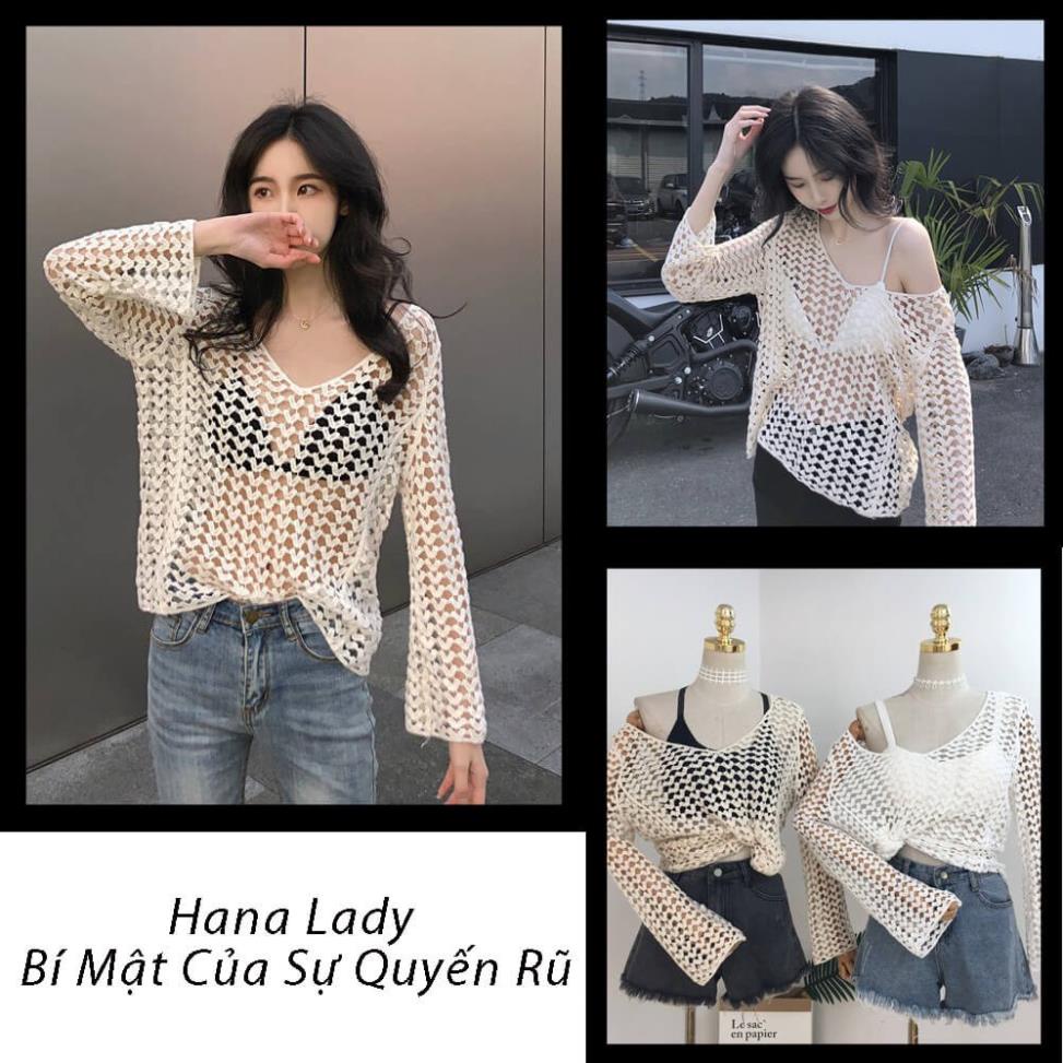 Áo choàng đi biển, khoác ngoài bikini lưới siêu sexy cự chất BN101 !