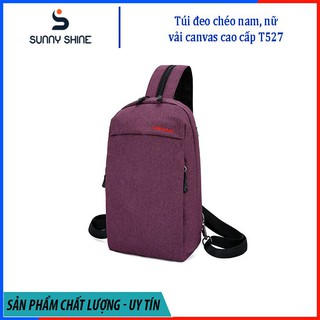 Túi đeo chéo Nam Nữ, vải canvas cap cấp, thời trang Kết hợp Balo T527