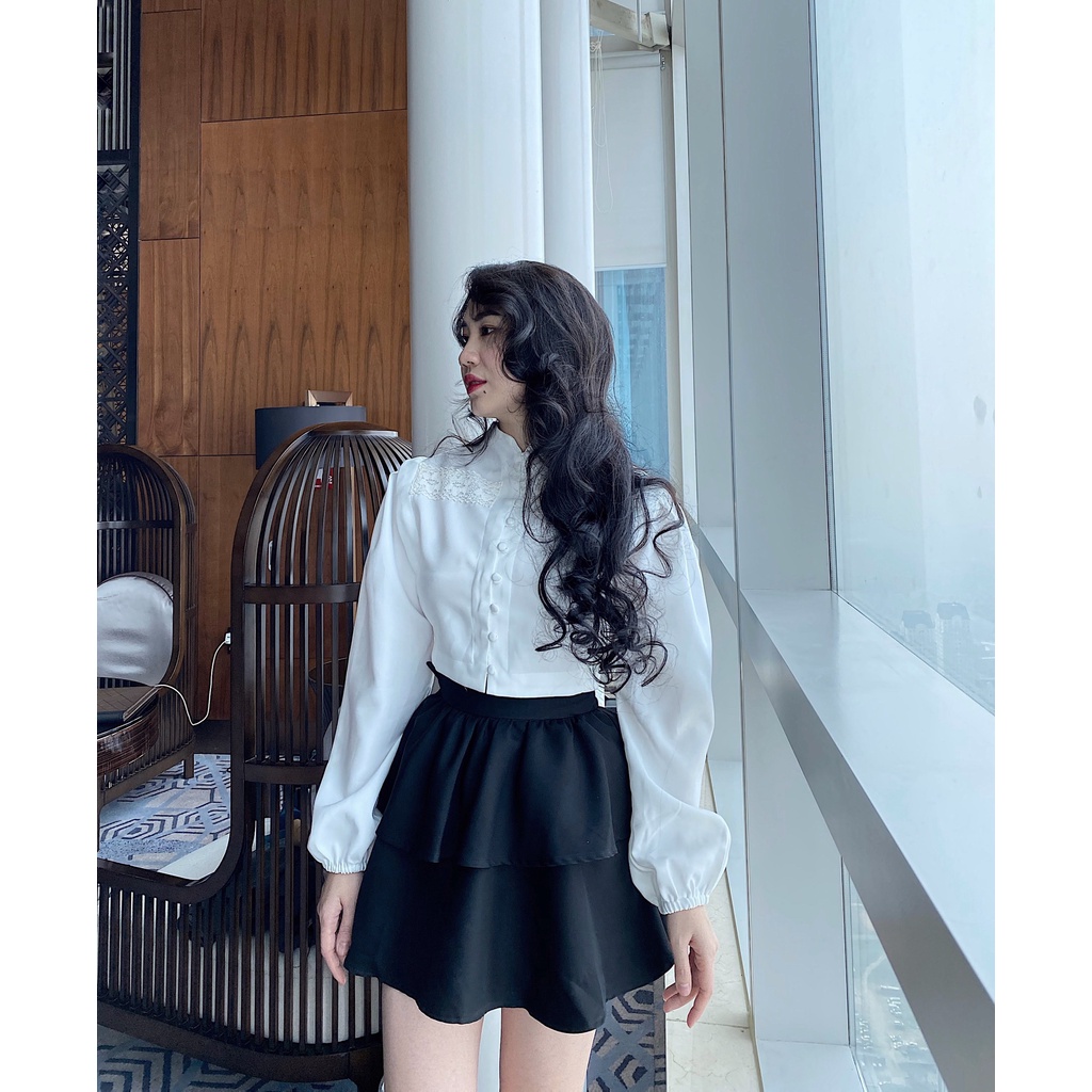 Set đồ nữ CHOCOO áo sơ mi Maeve Top x chân váy Henley Skirt