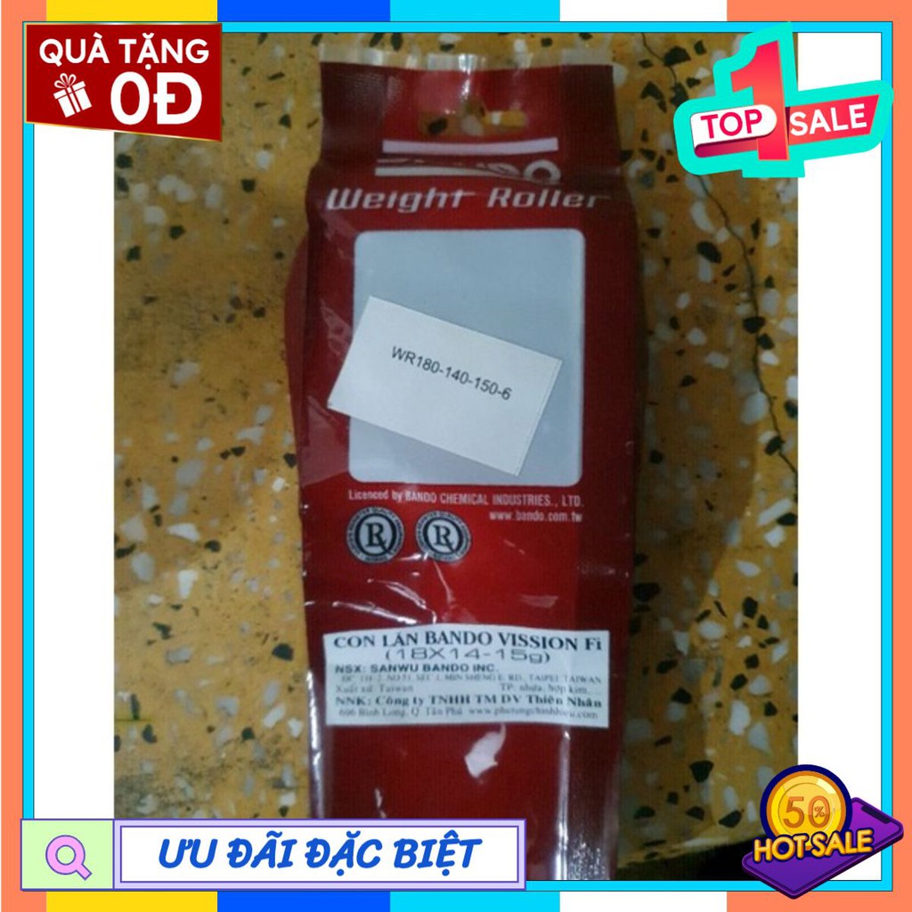 Hàng tốt - bi côn Bando Vision (18 14 15) (trọng lượng 15g 15 gam, cho Vision xăng cơ, Fi, K44... con lăn ly hợp)