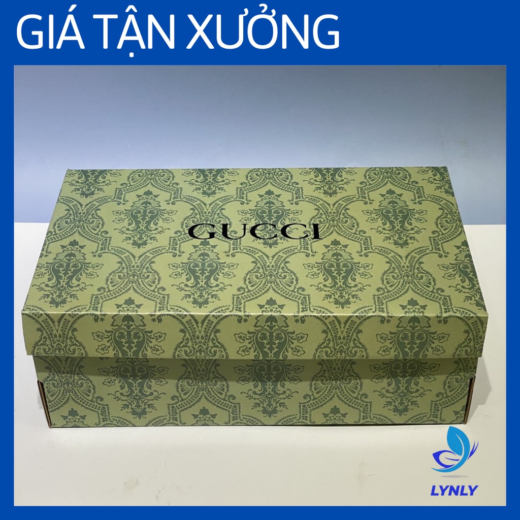 Hộp Giấy Carton Gucci Hoa Đựng Giày Dép Chất Lượng Cao