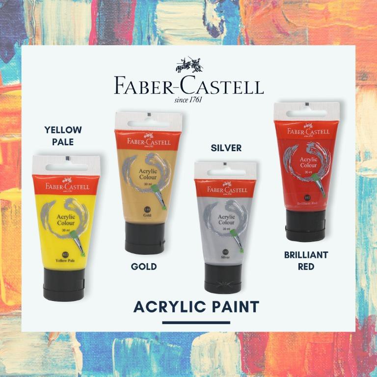 Tuýp màu vẽ acrylic 30ml Faber Castell (Made in Germany)