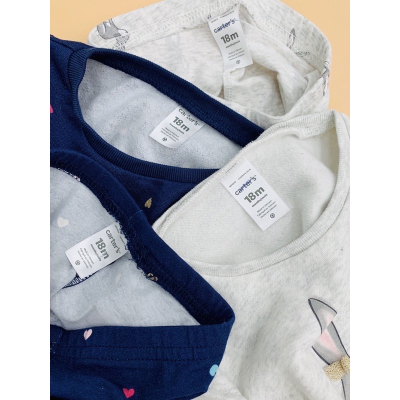 [Hình thật] Bộ đồ dài Carter dư xịn cho bé gái