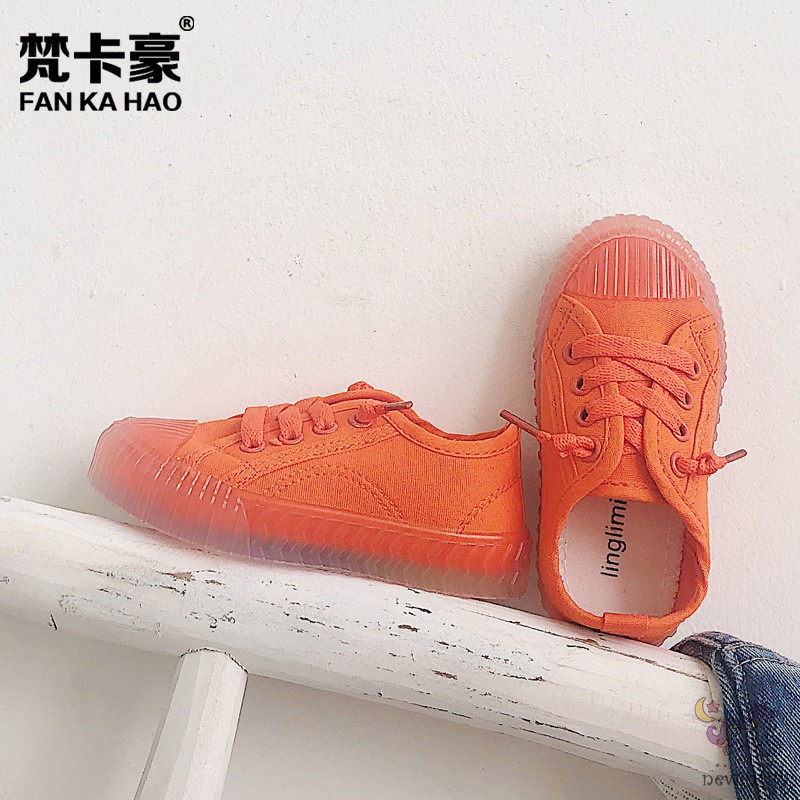 Giày thể thao vải canvas thoáng khí phong cách Hàn Quốc thời trang năng động cho bé