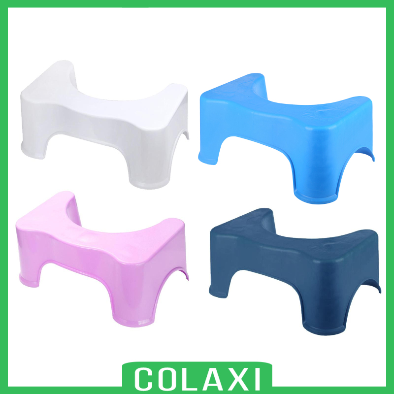 [COLAXI]2x Step Stool For Toilet Training Kids Anti-skid Bathroom Stool White