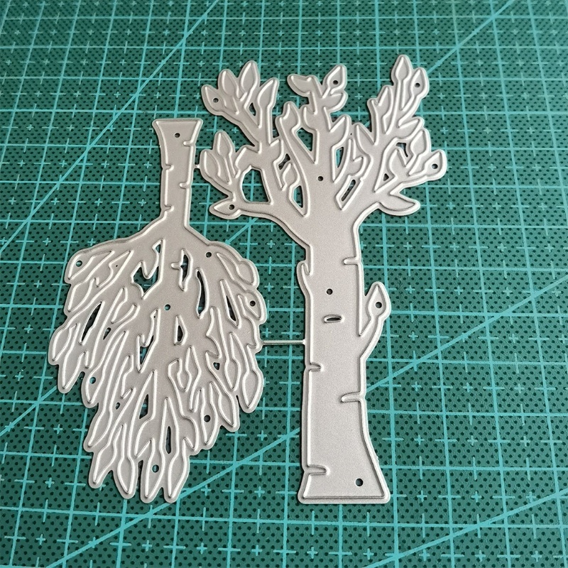 Khuôn cắt giấy kim loại hình cây sáng tạo