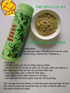 Bột cám gạo cao cấp trà xanh
