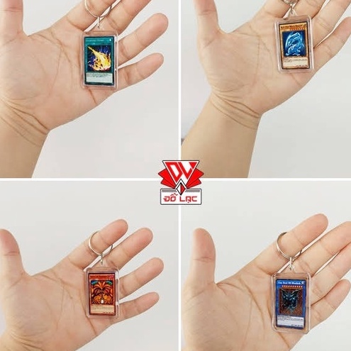 Móc Khóa Nhựa Thẻ Bài Yugioh Handmade
