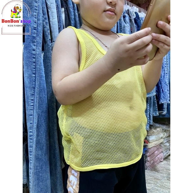 Áo ba lỗ lưới cho bé - Áo ba lỗ cho bé trai , bé gái
