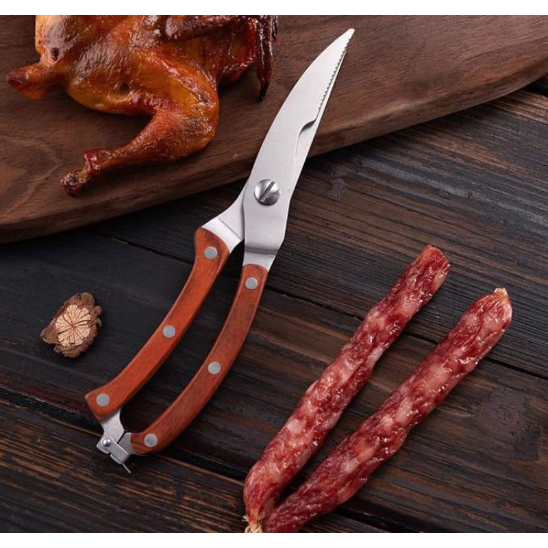 Kéo cắt gà có móc khóa tay cầm PP 25.3x4.2,,,