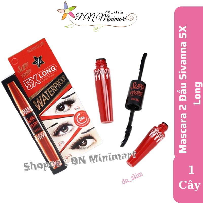 Mascara 2 Đầu Sivanna Super Model 5X Long Thái Lan