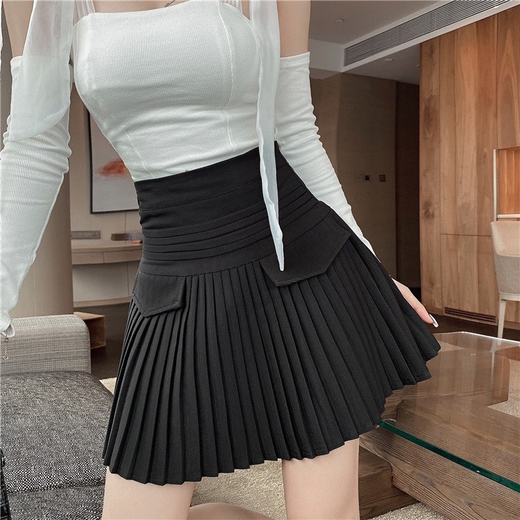 Chân Váy Lưng Cao Xếp Ly Nhỏ Chất Vải Cao Cấp Freeship,Chân Váy Ngắn Xếp Ly Có Quần Trong Dày Dặn Thời Trang Siêu Xinh