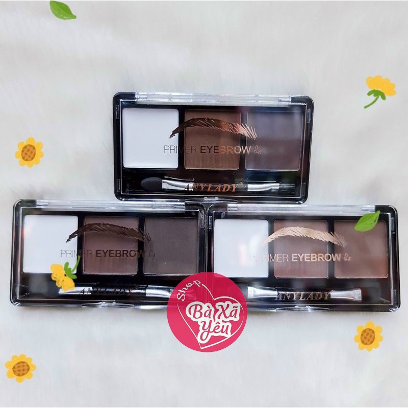 Bột tán mày 3 ô ANYLADY Kèm Cọ - BX3881