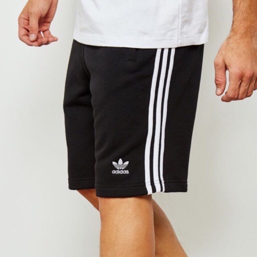 Quần short nam sọc trắng vải cotton co giãn tập thể thao hay mặc nhà