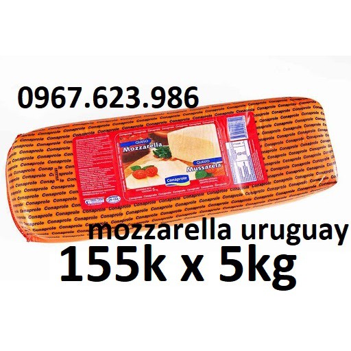 phomai mozzarella uruguay 5kg ( Giá 155k/ 1kg)