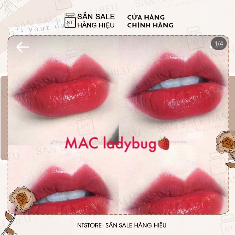 Son Mac Lady Bug - Màu đỏ hồng 510 tươi trẻ, sang trọng