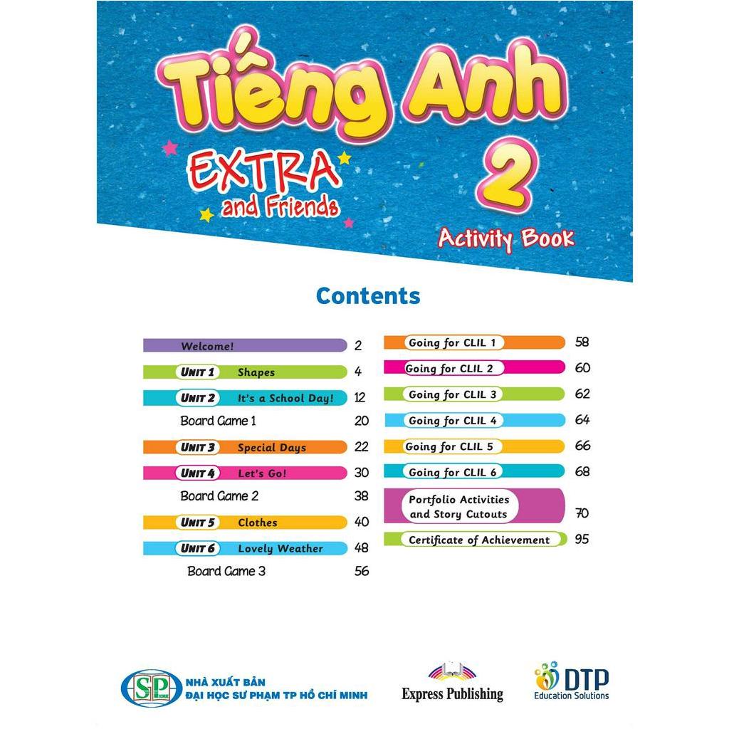 Sách - DTPbooks - Tiếng Anh 2 Extra and Friends - Activity book