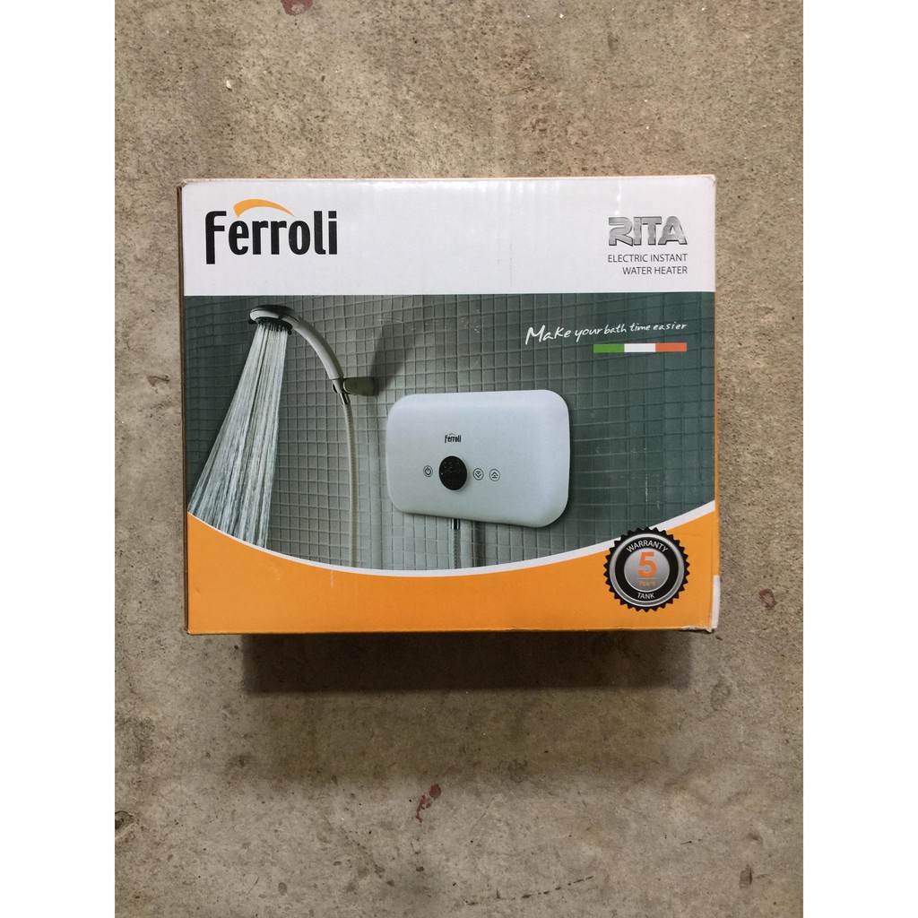 BÌNH NƯỚC NÓNG TRỰC TIẾP FERROLI RITA FS-4.5 DE BẢO HÀNH 5 NĂM