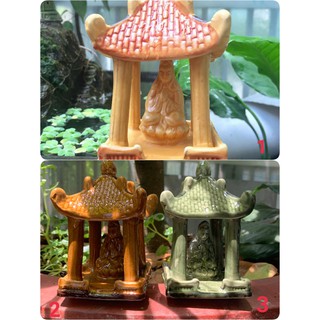 [ Chọn màu] Ngôi Đền Phật Quan Âm Trang Trí Hòn Non Bộ-Bể Cá,Hồ Cá