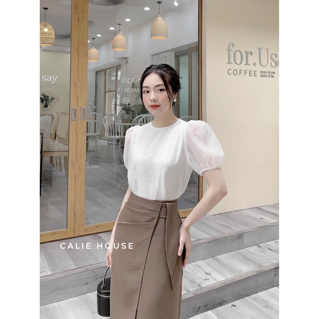 Chân váy chữ a dài qua gối công sở chất tuyết mưa dầy dặn lên form chuẩn,chất vải thoáng thấm hút mồ hôi Calie House CV8 | BigBuy360 - bigbuy360.vn