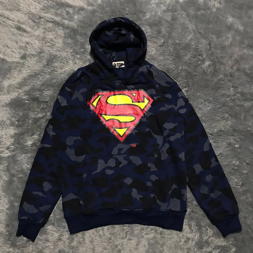 Áo Hoodie Bape X Dc Superman