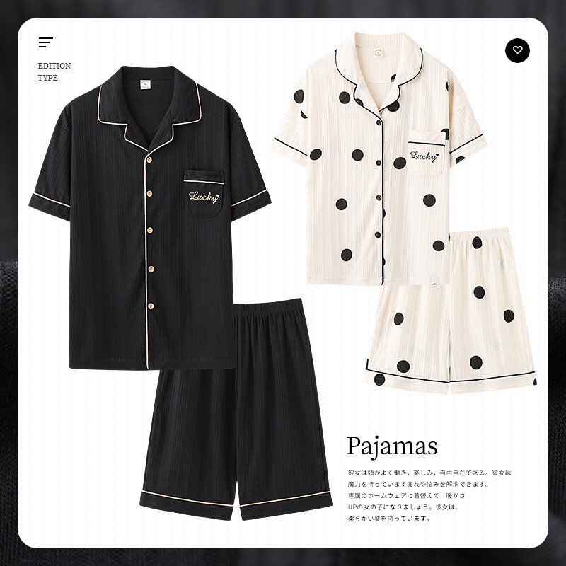 Pyjama cotton cao cấp đồ mặc nhà đôi nam nữ