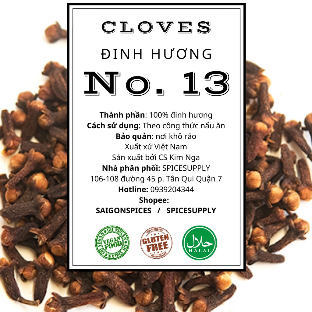 1kg Whole Cloves - Đinh Hương Indonesia nguyên nụ siêu đẹp