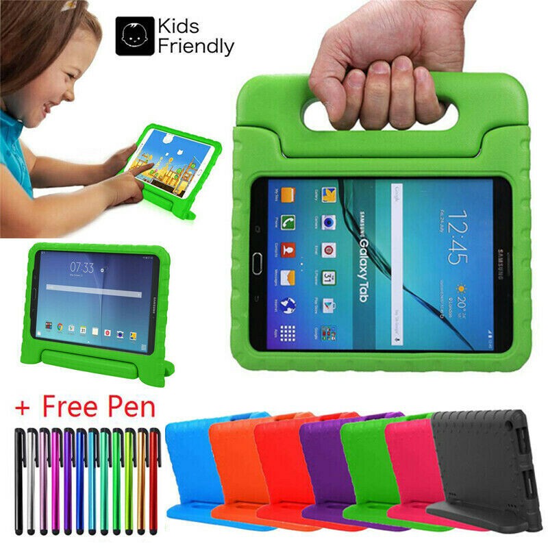 Ốp máy tính bảng chống sốc nhiều màu có tay cầm cho Samsung Tab E 8.0 SM-T375 T377 T377A