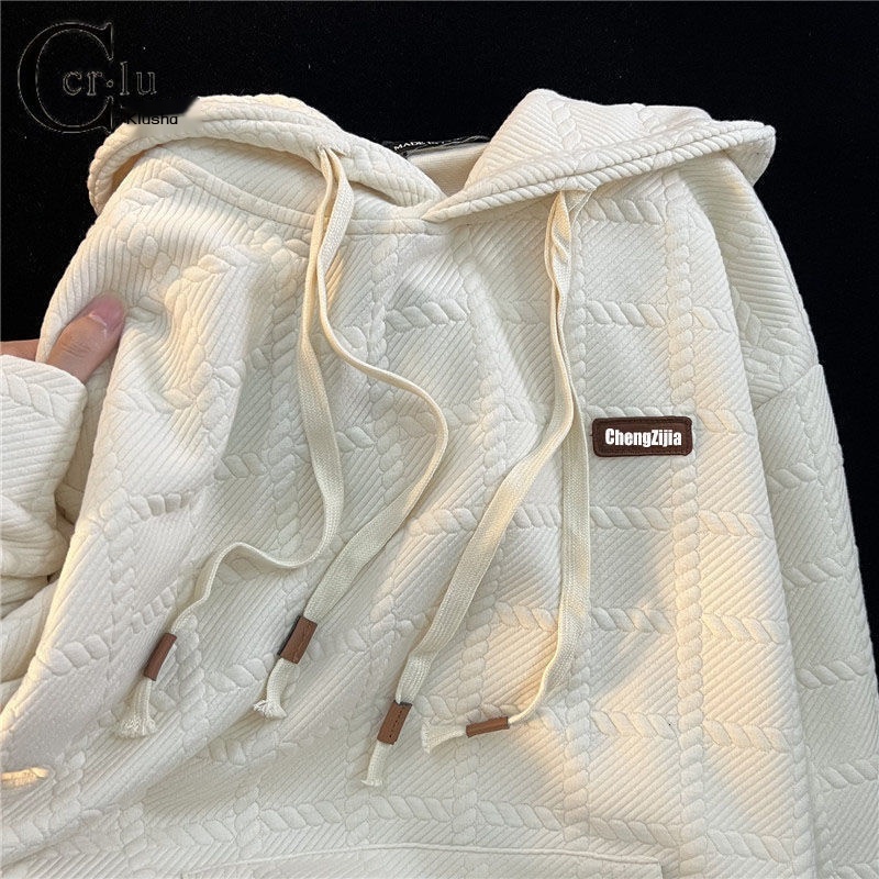 Áo sweater Có Mũ Dáng Rộng Mềm Mại Phong Cách Nhật Bản Cao Cấp Dành Cho Nam Nữ