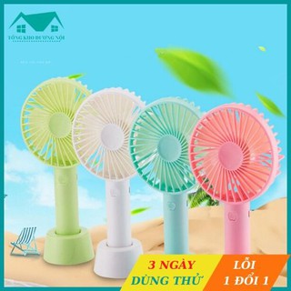 Quạy mini cầm tay quạt cầm tay bảo thanh chạy pin sạc chân type c - quạt mang đi đường