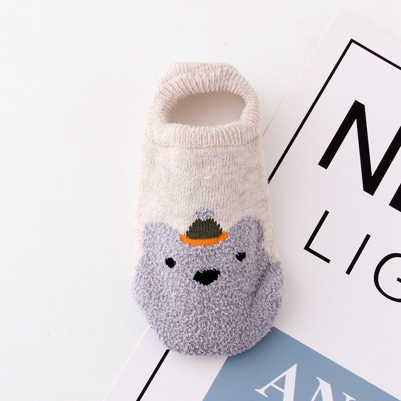 Vớ cotton giữ ấm chân chống trượt cho bé sơ sinh