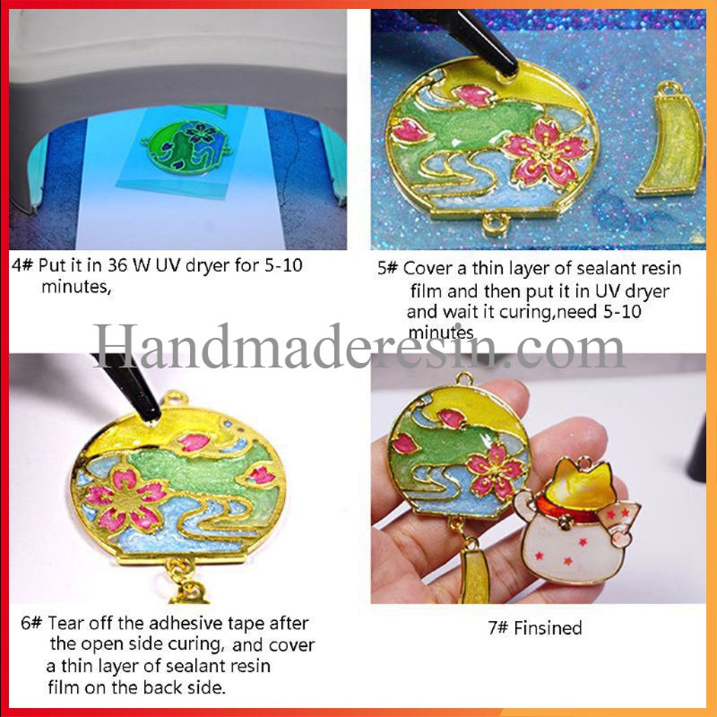 Keo Resin UV Khô Nhanh, Cứng, Siêu Trong Dùng Làm Trang Sức Handmade