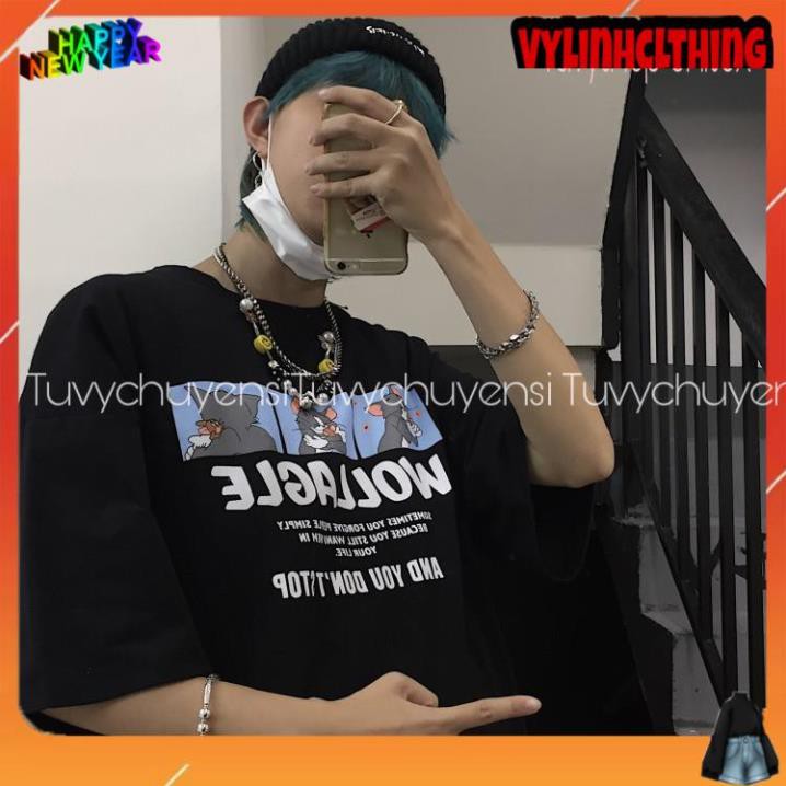 Áo thun tay lỡ form rộng VYLINHCLOTHING áo phông Unisex ATL202