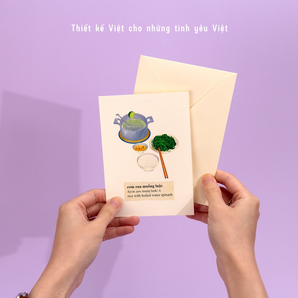 Postcard mẫu món ăn/hình ảnh Việt Nam